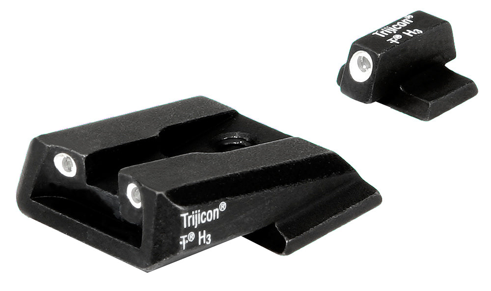 Trijicon 600442 Bright & Tough Night Sights  Green/Tritium White Outline Front Sight-Green/Tritium White Outline Rear Si