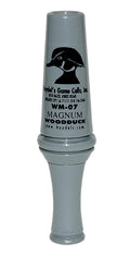 Haydel's Game Calls WM07 Magnum  Open Call Single Reed Wood Duck Sounds Attracts Ducks Gray Acrylic