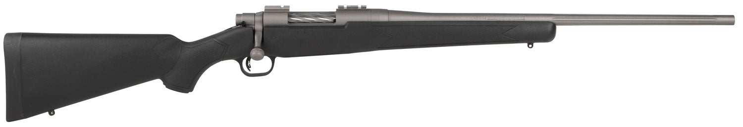 Mossberg 28008 Patriot  6.5 Creedmoor 5+1 22" Fluted Barrel w/Recessed Match Crown,  Cerakote Stainless Steel, Spiral-Fl