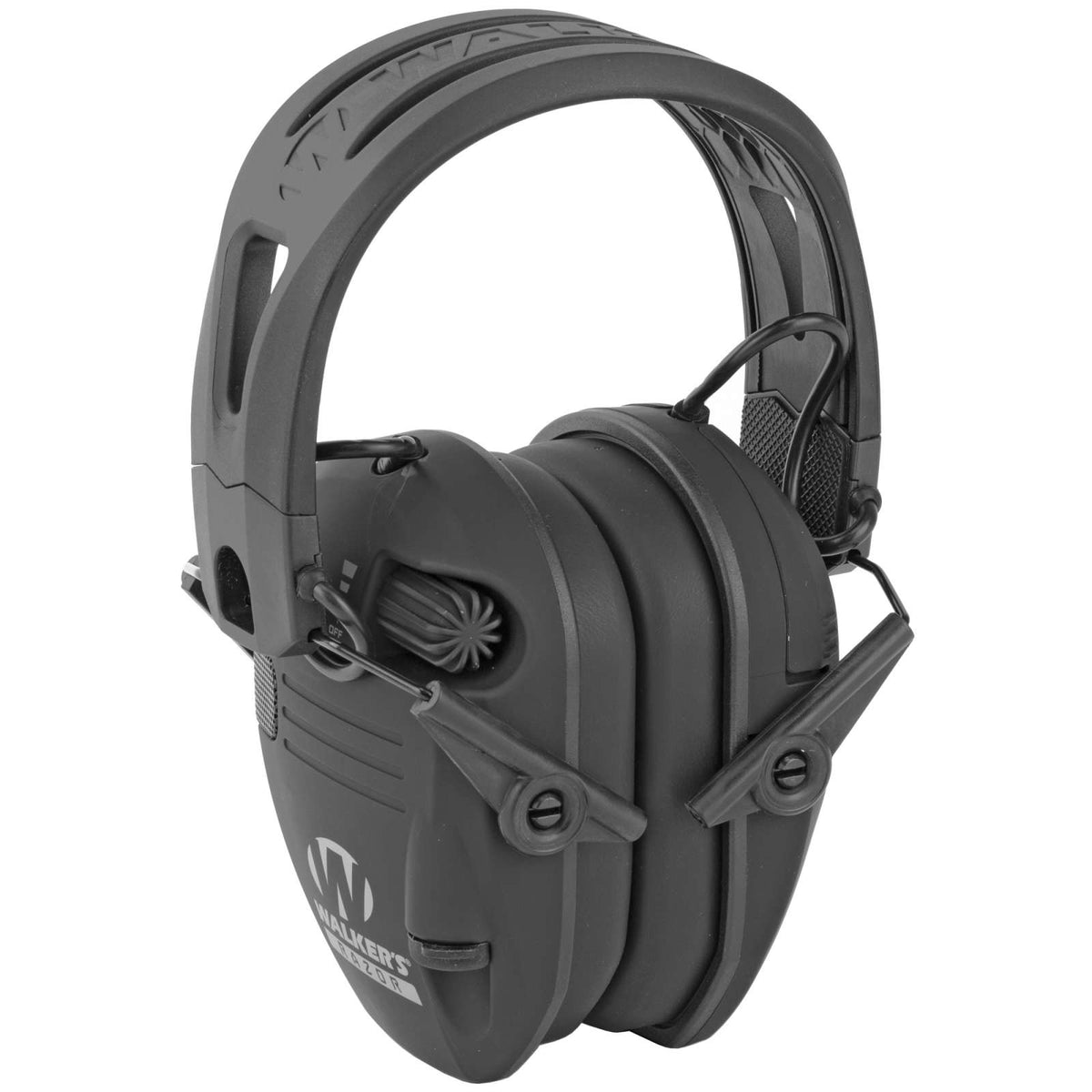 WALKERS RAZOR TACTI-GRIP MUFF W/ RUBBER HEADBAND BLACK 4/CASE