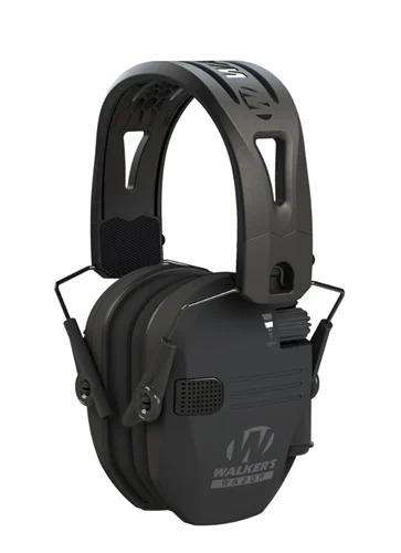 WALKERS RAZOR TACTI-GRIP MUFF W/ RUBBER HEADBAND BLACK 4/CASE
