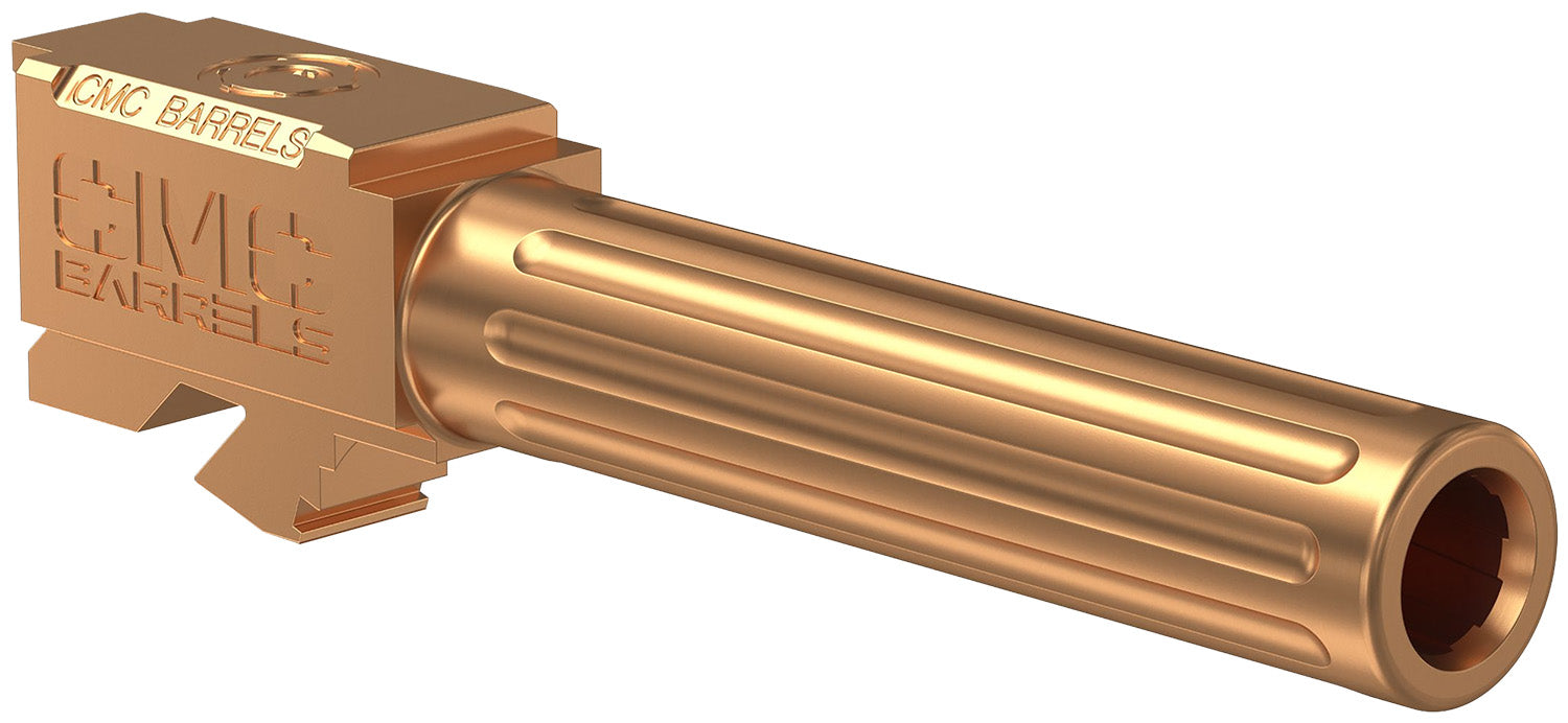 CMC Triggers 75524 Match Precision  9mm Luger 4.01" Fluted/Match Grade Bronze DLC Stainless Steel, Compatible w/ Glock 1