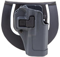 Blackhawk 413500BKR Serpa CQC Sportster OWB Size 00 Gun Metal Gray Polymer Paddle Compatible w/Glock 17/22/31/47 Right H