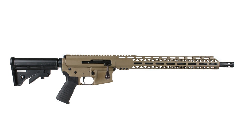 BC-15 .300 Blackout Flat Dark Earth Cerakote Bolt Action Style Rifle, 16" Parkerized Heavy Barrel - 0.750, 1:8 Twist, Forged Lower, MLOK Split Rail