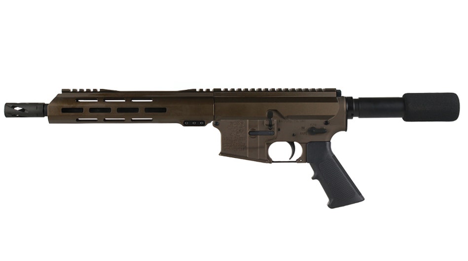 BC-15 .300 Blackout Midnight Bronze Cerakote Side Charging Complete Pistol, 10.5" Parkerized Heavy Barrel, 1:8 Twist, Pistol Length Gas System, 10" M-LOK Rail