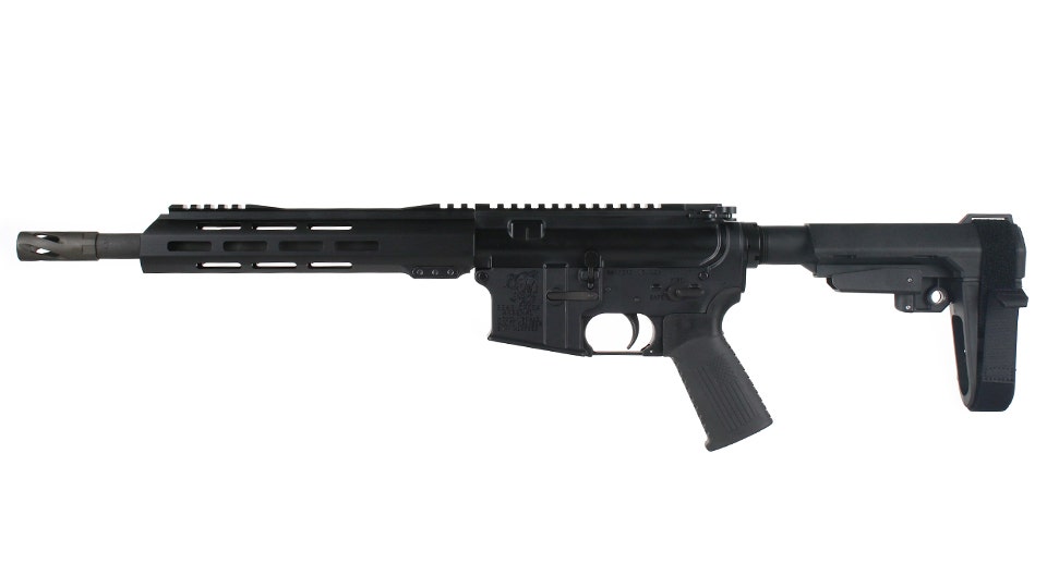 BC-15 5.56 NATO Pistol, 11.5" Parkerized Contour Barrel, 1:7 Twist, Carbine Length Gas System, 10" M-LOK Rail, Brace