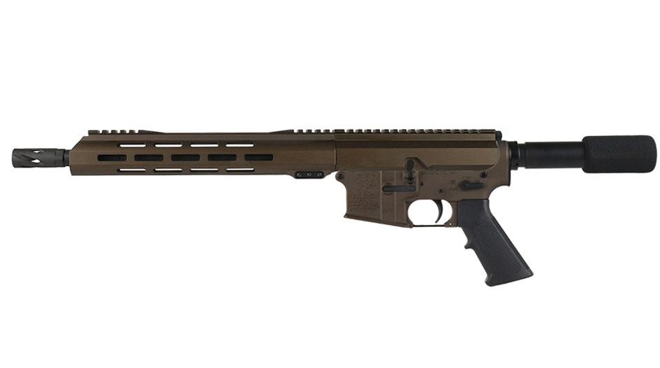 BC-15 5.56 NATO Midnight Bronze Cerakote Side Charging Complete Pistol, 12.5" Parkerized SOCOM Barrel, 1:7 Twist, Mid Length Length Gas System, 12" M-LOK Rail