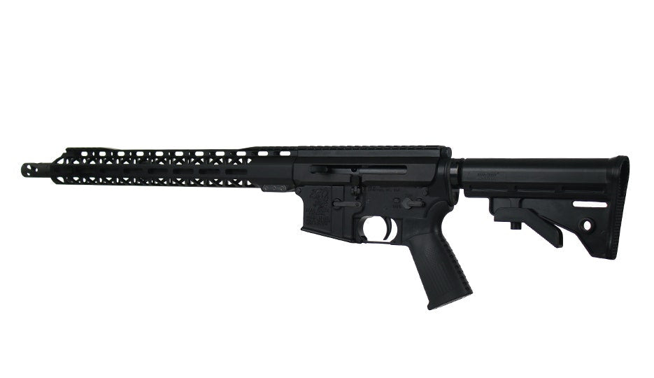 BC-15 .300 Blackout Left Side Charging Right Eject Complete Rifle, 16" Parkerized Heavy Barrel, 1:8 Twist, Pistol Length Gas System, 15" M-LOK Rail