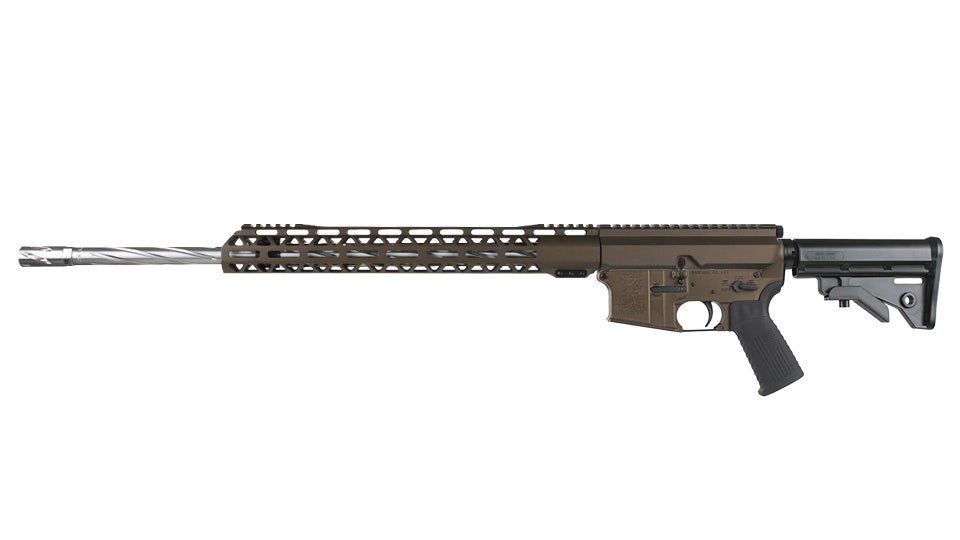 BC-15 5.56 NATO Midnight Bronze Cerakote Side Charging Complete Rifle, 22" Stainless Heavy Barrel, 1:8 Twist, Rifle Length Gas System, 15" M-LOK Rail