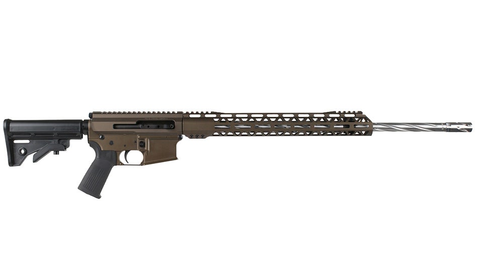 BC-15 5.56 NATO Midnight Bronze Cerakote Side Charging Complete Rifle, 22" Stainless Heavy Barrel, 1:8 Twist, Rifle Length Gas System, 15" M-LOK Rail