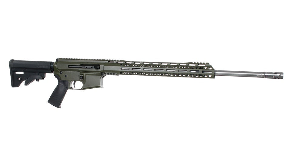 BC-15 5.56 NATO Olive Drab Green Cerakote Side Charging Complete Rifle, 22" Stainless Heavy Barrel, 1:8 Twist, Rifle Length Gas System, 15" M-LOK Rail