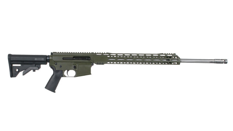 BC-15 5.56 NATO Olive Drab Green Cerakote Side Charging Complete Rifle, 22" Stainless Heavy Barrel, 1:8 Twist, Rifle Length Gas System, 15" M-LOK Rail