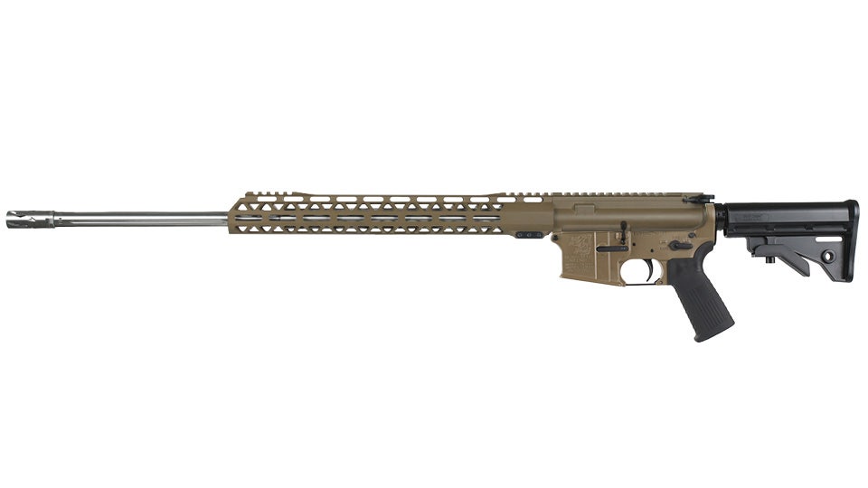 BC-15 5.56 NATO Rifle, 24" Stainless Heavy Barrel, 1:8 Twist, Forged Lower, Straight Flutes, Stainless 416R Rifle Length Gas System, MLOK Split Rail