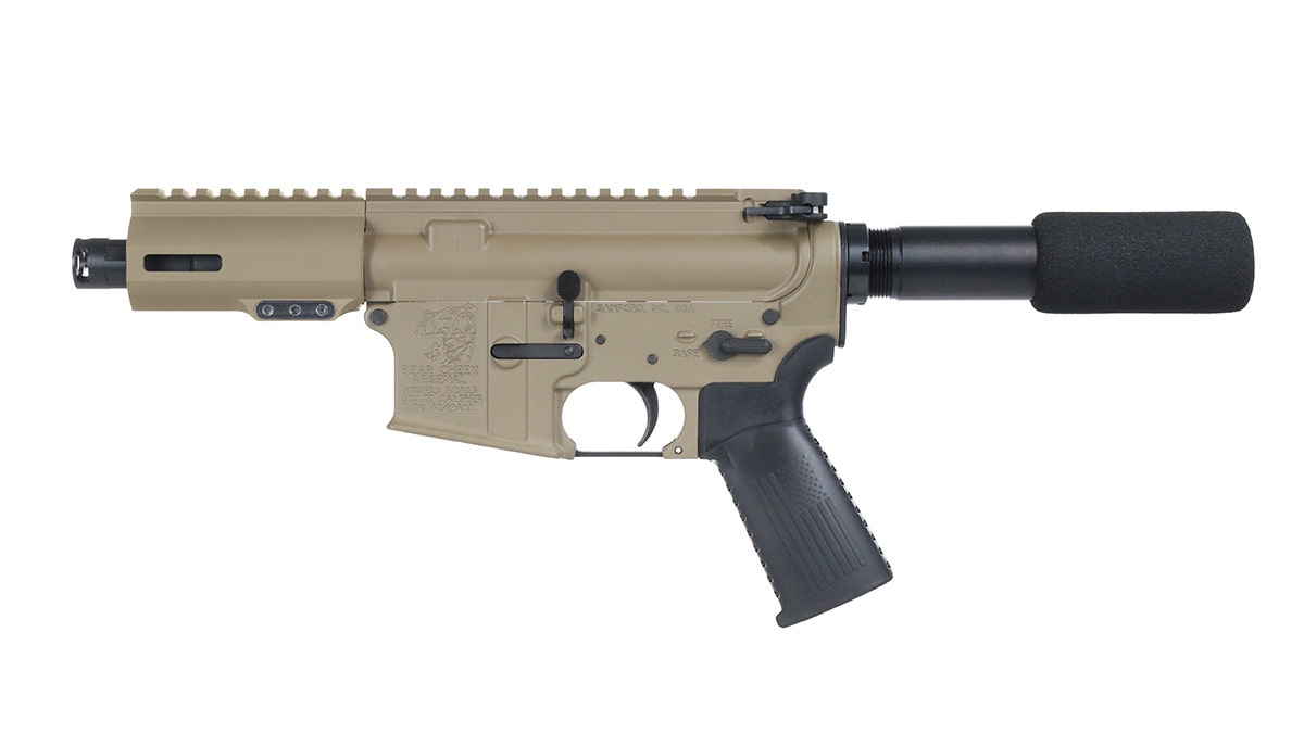 BC-15 .300 Blackout Flat Dark Earth Cerakote Pistol, 4.5" Parkerized Heavy Barrel, 1:8 Twist, Micropistol Length Gas System, 3.8" M-LOK Rail, Micro Flash Hider