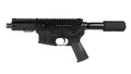 BC-15 | 5.56 NATO Left Side Charging Right Eject Complete Pistol w/ Micro Flash Hider | 4.5" Parkerized Heavy Barrel | 1:7 Twist | Forged Lower | Micropistol Length Gas System | MLOK Split Rail