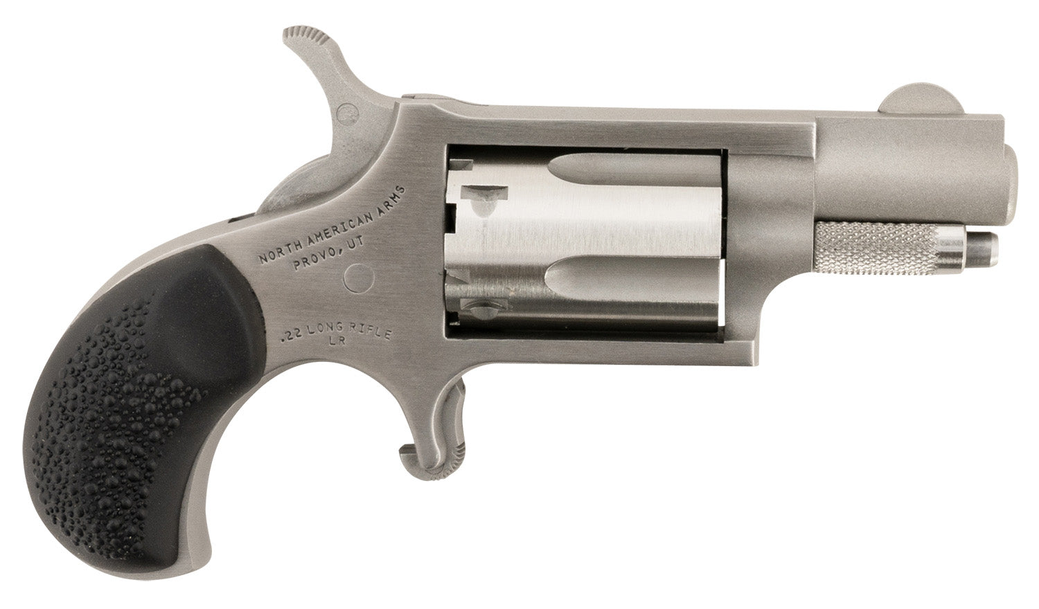 North American Arms 22LRGRCHS Mini-Revolver Carry Combo 22 LR 5 rd 1.13" Barrel, Stainless Steel Barrel/Cylinder/Frame, 