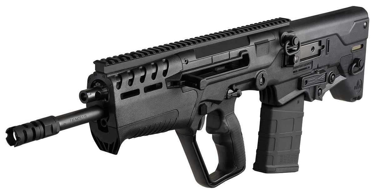 IWI US T7B1610 Tavor 7 7.62x51mm NATO Caliber with 16.50" Barrel, 10+1 Capacity, Black Metal Finish, Black Fixed Bullpup