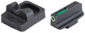 TruGlo TG13RM1PB TFX Pro Sights For Remington Shotguns  Black |  Green Tritium Fiber Optic  White Outline Front Sight Bl
