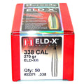 Hornady 33371 ELD-X  338 Cal .338 270 gr Extremely Low Drag eXpanding 50 Per Box/ 15 Case