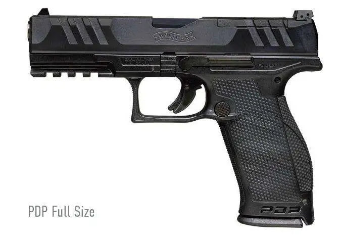 WALTHER PDP 9MM FULL SIZE 4.5" PSTL BLACK O.R. 2-18RD MAGS