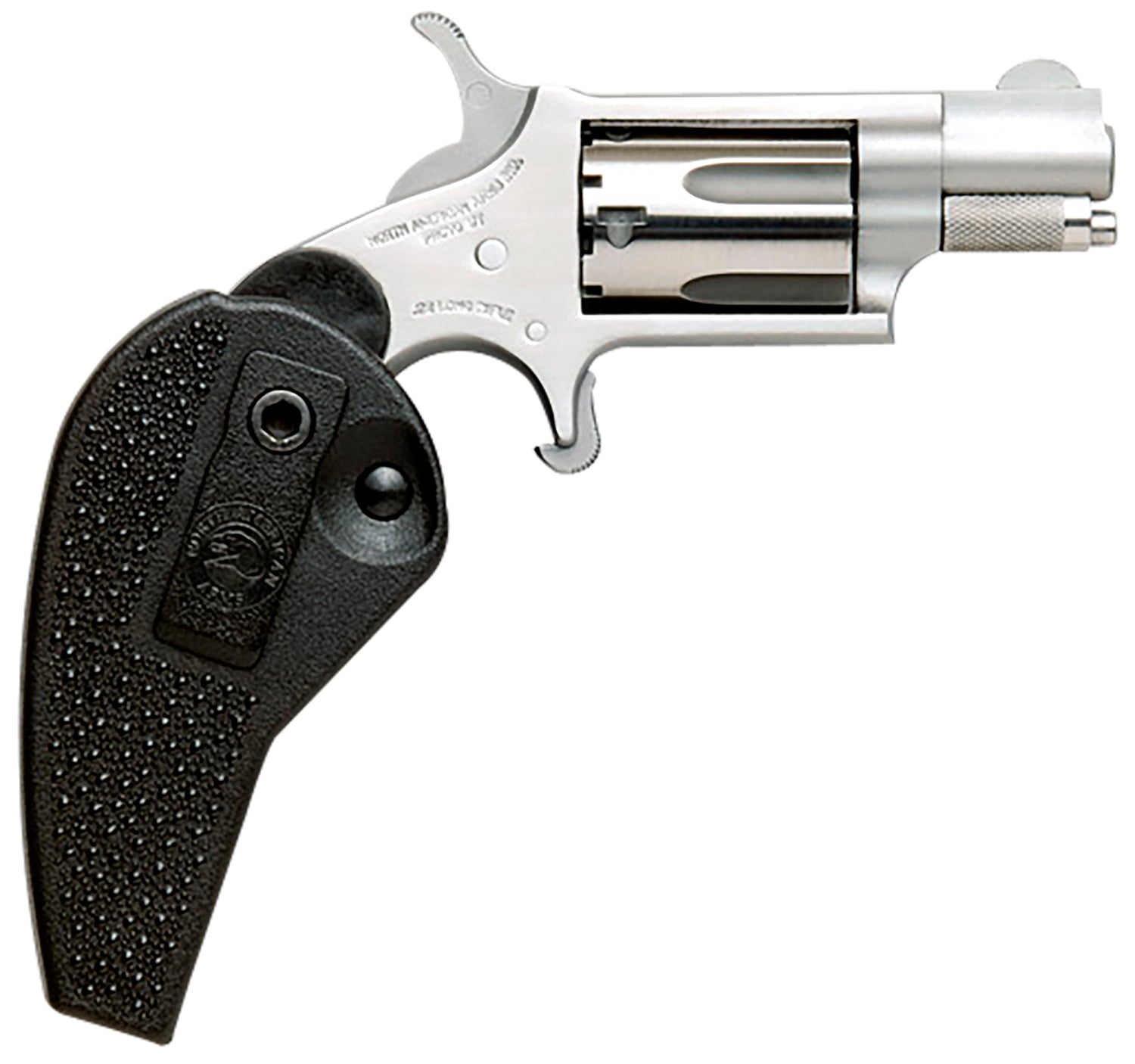 North American Arms 22MSHG Mini-Revolver  Compact Frame 22 WMR 5 Shot 1.13" Stainless Steel Barrel, Frame & Cylinder, Bl