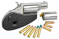 North American Arms 22MSCHG Mini-Revolver  22 LR/22 WMR 5 Shot 1.13" Stainless Steel Barrel, Frame & Cylinder, Black Syn