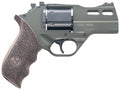 Chiappa Firearms 340285 Rhino 30DS  Small Frame 357 Mag 6 Shot 3" Green Cerakote Steel Vent Rib Barrel, Blued Steel Cyli