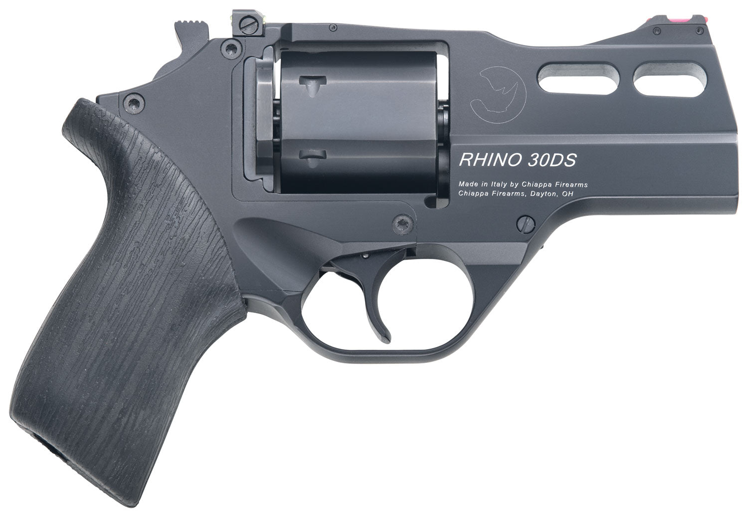 Chiappa Firearms CF340289 Rhino 30SAR *CA Compliant Small Frame 357 Mag 6 Shot, 3" Black Anodized Steel Barrel, Blued Cy