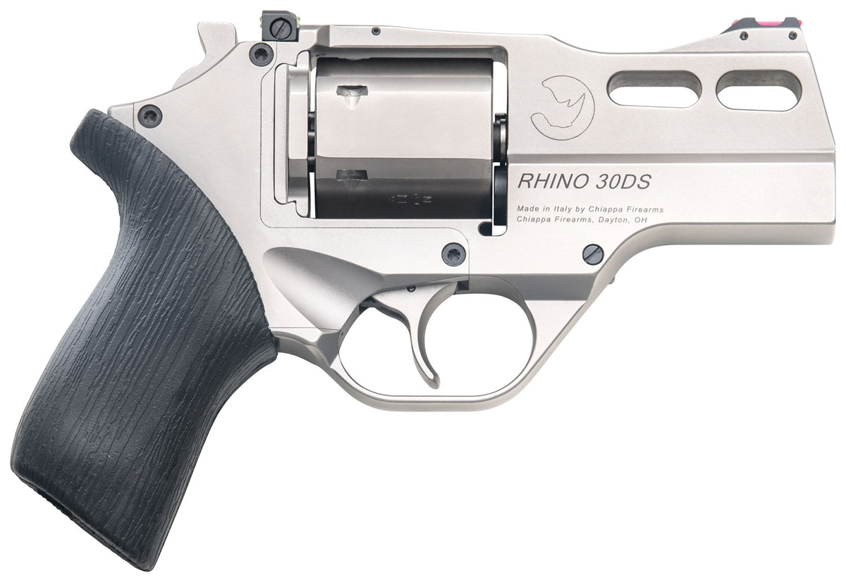 Chiappa Firearms CF340290 Rhino 30SAR *CA Compliant Small Frame 357 Mag 6 Shot, 3" Nickel-Plated Steel Vent Rib Barrel &