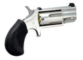 North American Arms PUGT Pug  22 WMR 5 Shot 1" Stainless Steel Barrel, Frame & Cylinder, Black Pebbled Rubber Grip, Expo