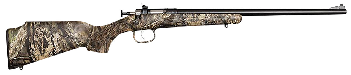 Crickett KSA2284 Youth  22 WMR 1rd 16.12" Blued Barrel/Receiver, Fixed Front/Adjustable Rear Peep Sights, Mossy Oak Brea