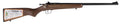 Crickett KSA2338 Youth  22 WMR 1rd 16.12" Barrel & Receiver, Fixed Front/Adjustable Rear Peep Sights, Walnut Stock w/11.