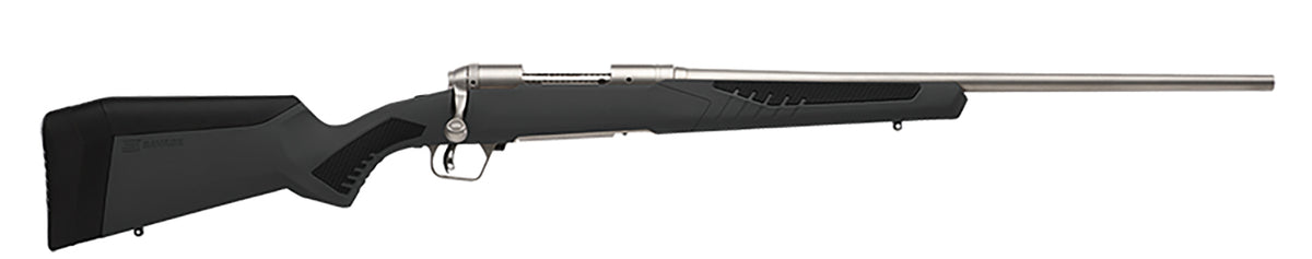 Savage Arms 57078 110 Storm Full Size 308 Win 4+1 22" Matte Stainless Button-Rifled Barrel, Matte Drilled & Tapped Stain