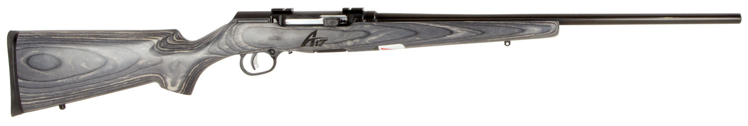Savage Arms 47008 A17 Sporter Full Size 17 HMR 10+1 22" Satin Black Sporter Barrel, Satin Black Drilled & Tapped Carbon 