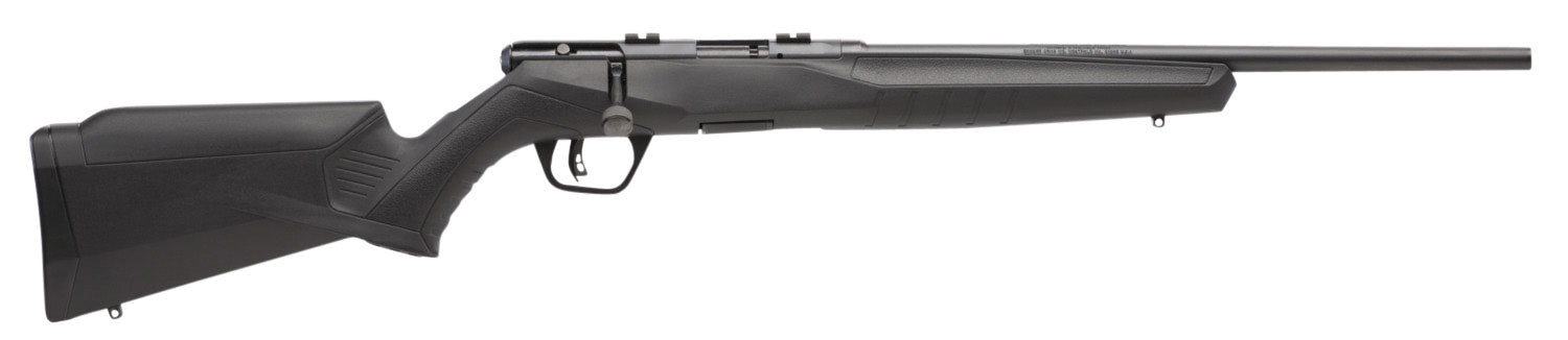 Savage Arms 70814 B17 F Compact 17 HMR 10+1 18" Matte Black Button Rifled Barrel, Matte Black Drilled & Tapped Carbon St
