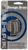 Savage Arms 90007 MKII  5rd 22 LR/17 Mach 2 Stainless Steel