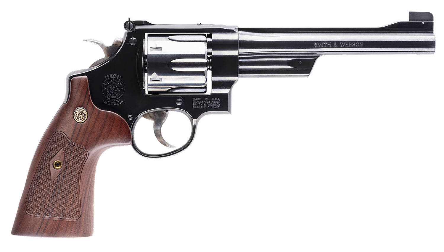 Smith & Wesson 150256 Model 25 Classic 45 Colt (LC) Blued Carbon Steel  6.50" Barrel, 6rd Cylinder & N-Frame, Checkered 