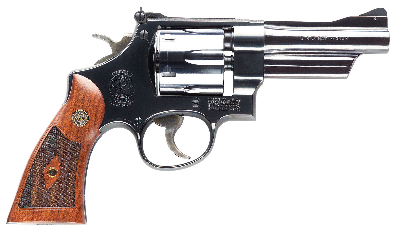 Smith & Wesson 150339 Model 27 Classic 357 Mag Or 38 S&W Spl +P Blued Carbon Steel 4" Barrel, 6rd  Cylinder & N-Frame, C