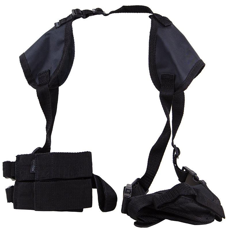 Bulldog WSHD3 Deluxe Shoulder Harness Black Nylon Harness Fits S&W M&P Compact/Taurus Millennium/2.50-3.75" Barrel Ambid