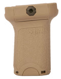 BCM VGSFDE BCMGunfighter Short Vertical Grip Made of Polymer With Flat Dark Earth Aggressive Textured Finish with Storag