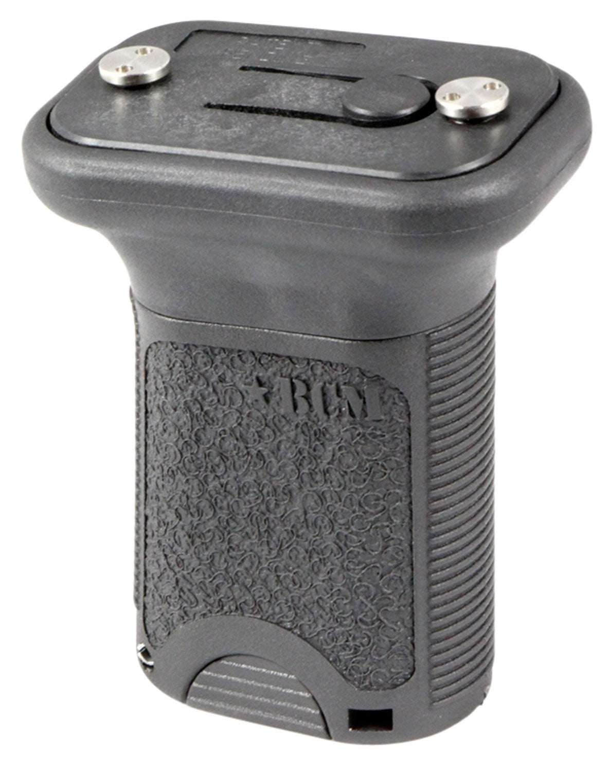 BCM VGSKMBLK BCMGunfighter Short Vertical Grip Made of Polymer With Black Aggressive Textured Finish with Storage Compar