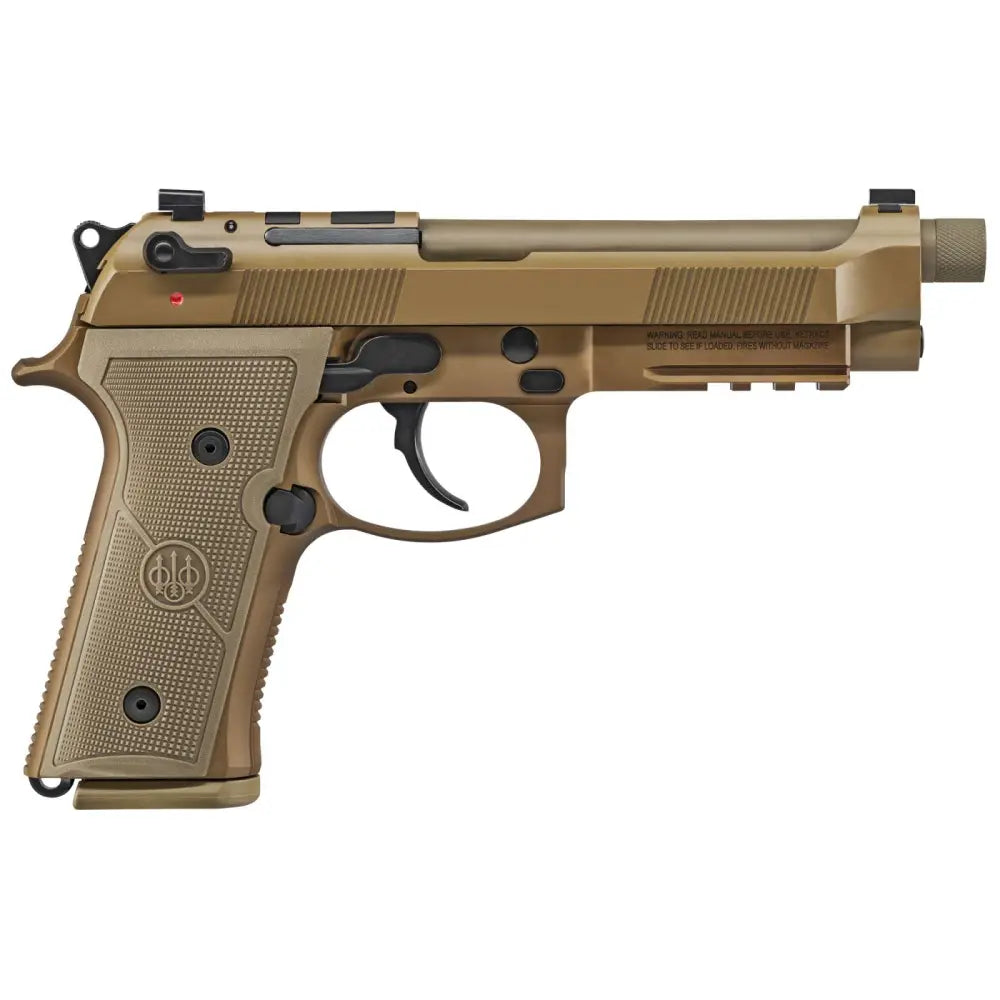 BERETTA M9A4 THREADED 9MM 3-18RD 5.1IN FLAT DARK EARTH
