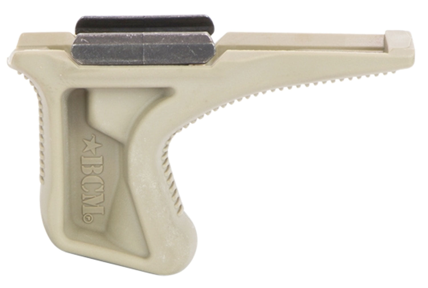 BCM KAG1913FDE BCMGunfighter Kinesthetic Angled Grip Made of Polymer With Flat Dark Earth Textured Finish for Picatinny 