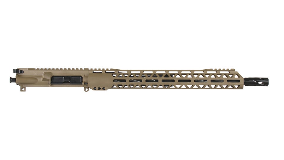 BC-15 .350 Legend Flat Dark Earth Cerakote Forged Complete Upper Assembly, 16" Black Nitride Stainless Heavy Barrel, 1:16 Twist, Carbine Length Gas System, 15" M-LOK Rail