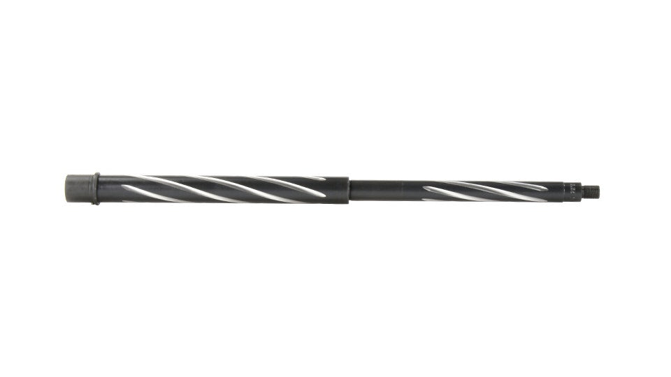 BC-15 5.56 NATO| 18" Black Nitride 416R SS Bear Claw Fluted Heavy Barrel, 1:8 Twist, Mid Length Gas System