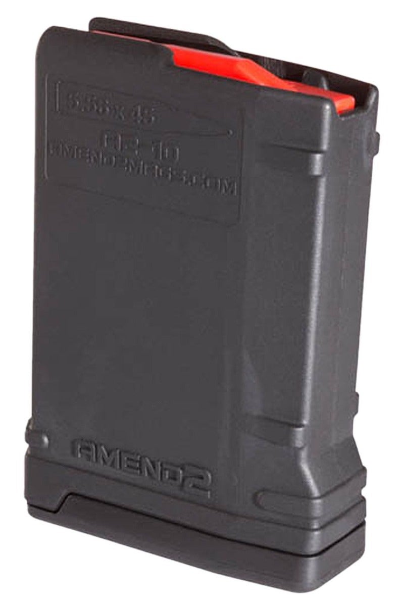 AMEND2 10 ROUND AR-15 MAGAZINE 223 Wylde/5.56 NATO/.300 Blackout, BLACK - 556MOD2BLK10