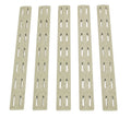 BCM KMRRPFDE5 KeyMod Rail Panel Kit  AR-15 Flat Dark Earth Polymer 5 Pack