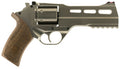 Chiappa Firearms 340223 Rhino 50DS Medium Frame 357 Mag 6 Shot, 5" Nickel-Plated Steel Vent Rib Barrel & Cylinder, Nicke