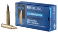 PPU PP223F1 Standard Rifle  223Rem 55gr Full Metal Jacket Boat Tail 20 Per Box/50 Case