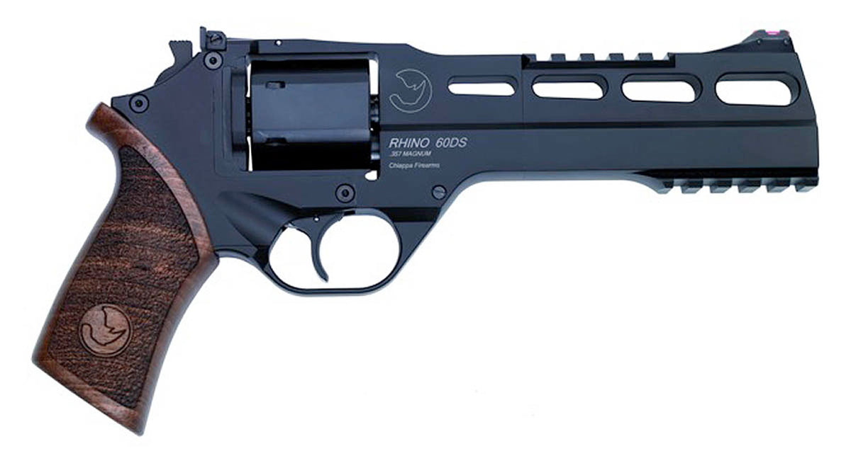 Chiappa Firearms CF340248 Rhino 60SAR *CA Compliant 357 Mag 6 Shot 6" Black Anodized  Steel Barrel, Blued Steel Cylinder